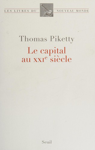 Le Capital au XXI Siècle cover
